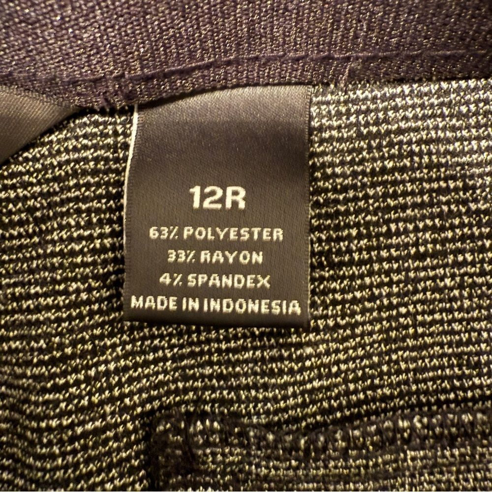Investments Charcoal Gray Textured Stretch Dress Pants - Picture 4 of 5